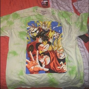 Dragon Ball Z Green Tye Dye Shirt